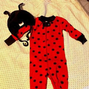 Hanna Andersson Lady Bug Halloween Costume and Zip Sleeper, 3-6 months (60 cm)